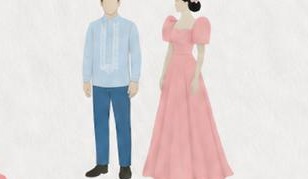Sample attire — Barong Tagalog and Filipiniana